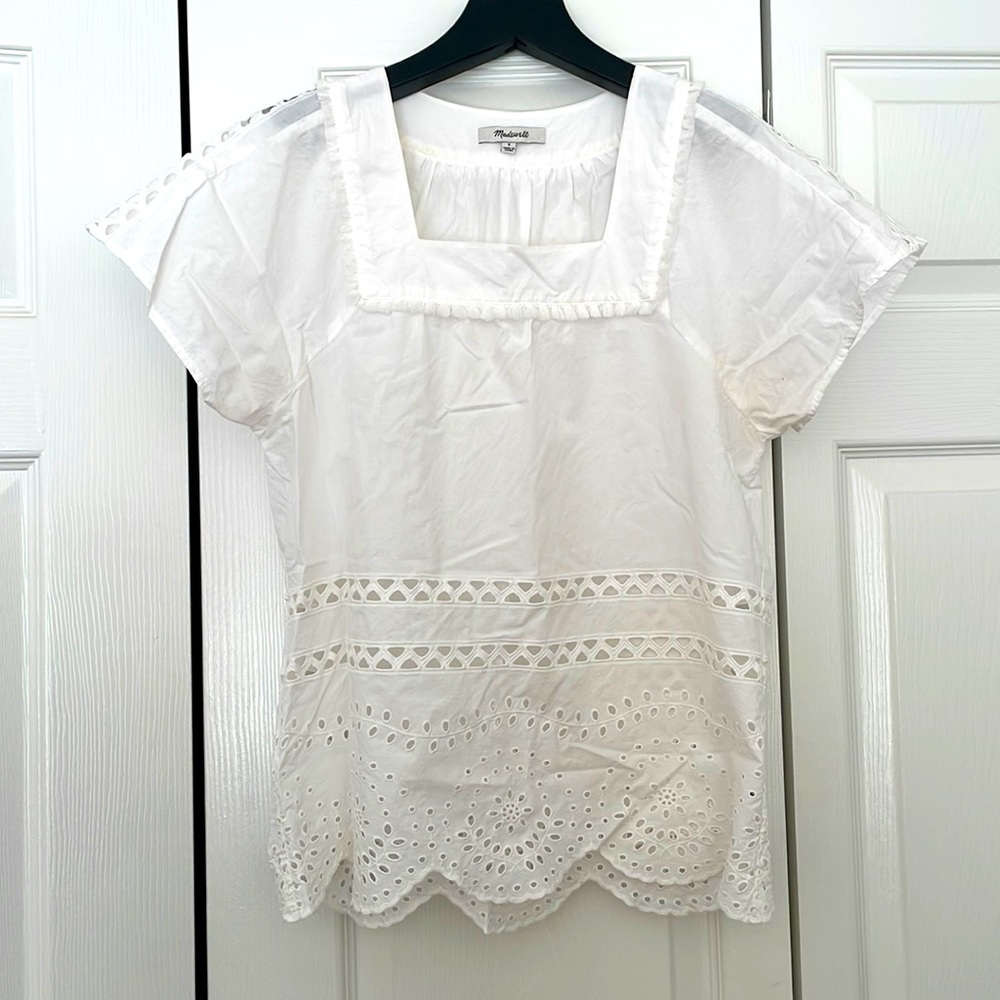 Madewell tunic shirt- white